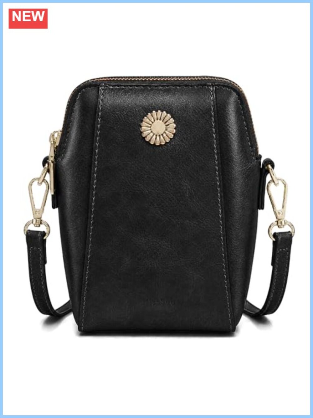 Small Crossbody Bag Cute Phone Purse PU Leather Adjustable Strap